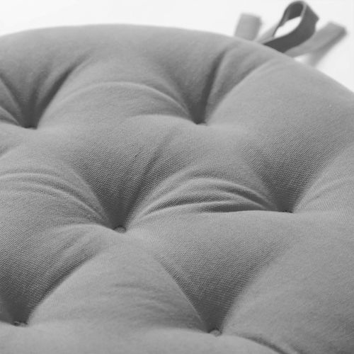 Lot de 2 Galettes Rond Gris En Coton