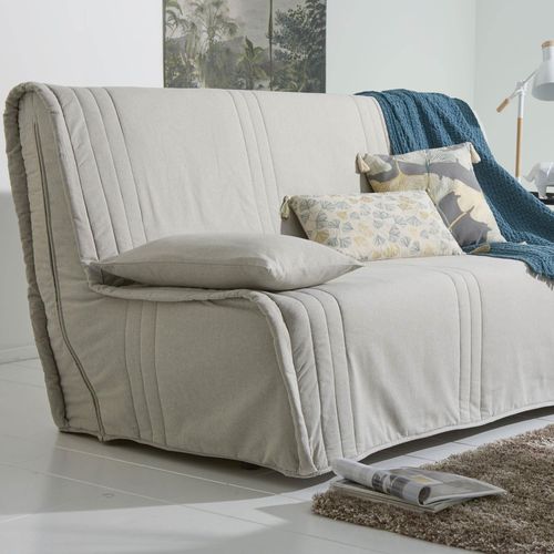 Housse BZ 2 Places Gris Chiné En Coton