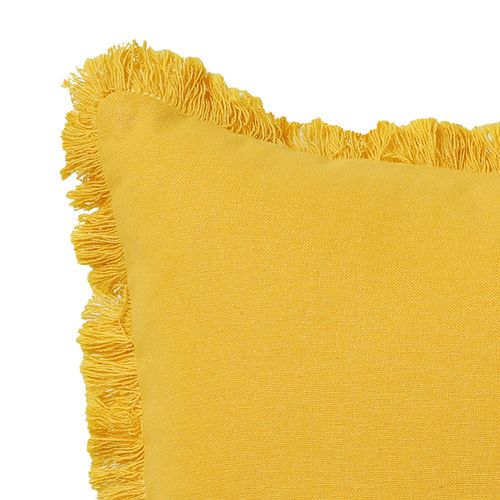 Coussin 40x40 Jaune Curry En Coton