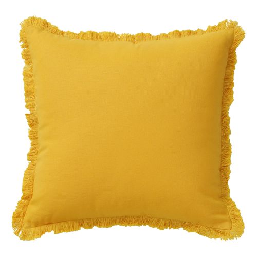 Coussin 40x40 Jaune Curry En Coton