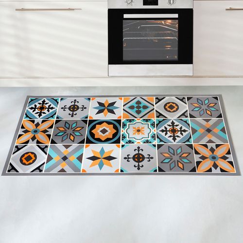 Tapis Vinyle 65x120 Jaune Moutarde En Synthétique