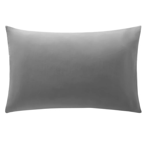 Taie Sac 63x63 Gris Minéral En Coton