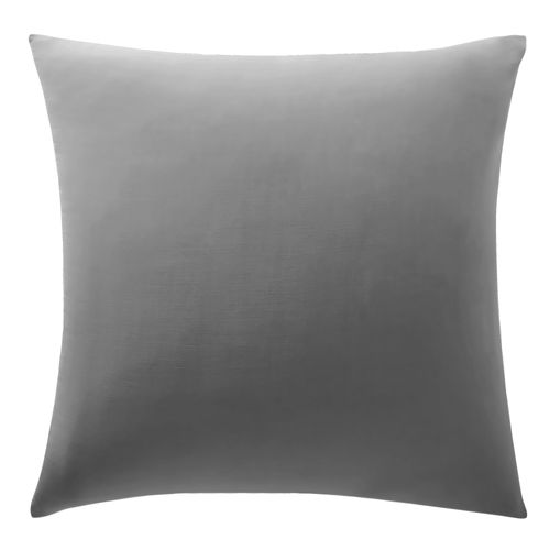 Taie Sac 50x70 Gris Minéral En Coton