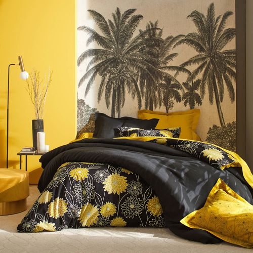 Drap-housse 90x190x28 Noir En Coton