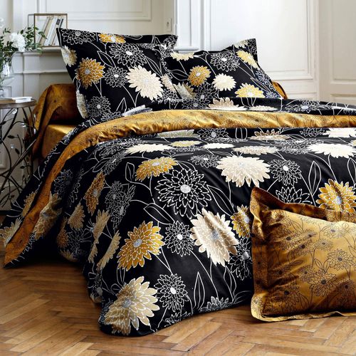 Drap-housse 90x190x28 Noir En Coton