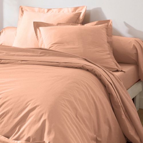 Taie Volant 50x70 Rose Nude En Coton