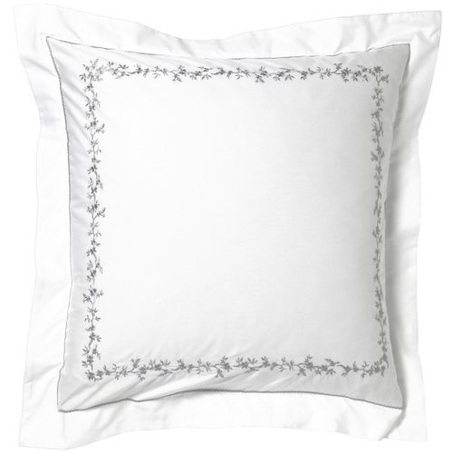 Taie Volant 63x63 Blanc En Coton