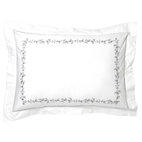 Taie Volant 63x63 Blanc En Coton