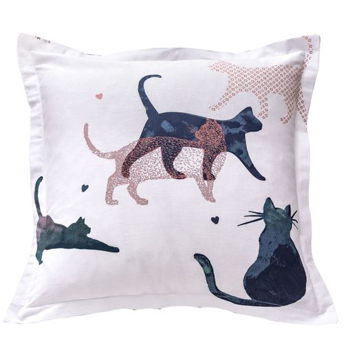 Taie Volant 50x70 Rose En Coton