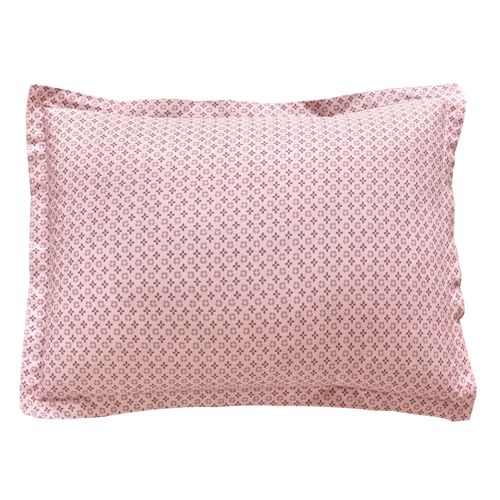 Taie Volant 50x70 Rose En Coton