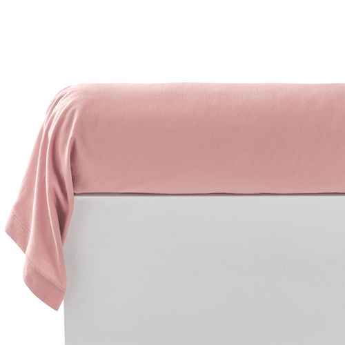 Taie Traversin 43x185 Rose Poudré En Coton
