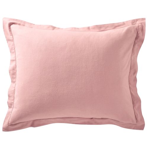 Taie Volant 50x70 Rose Poudré En Coton