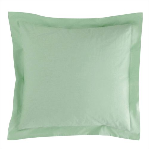 Taie Volant 63x63 Vert Jade En Coton