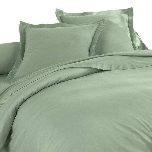 Housse De Couette 260x240 Vert Jade En Coton