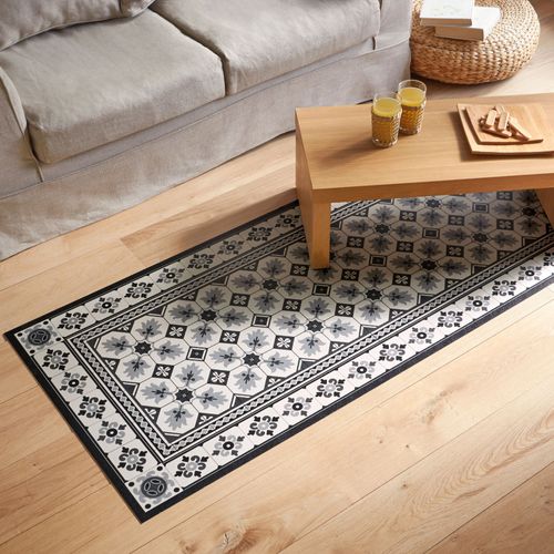 Tapis Vinyle 59x79 Gris Carbone En Synthétique