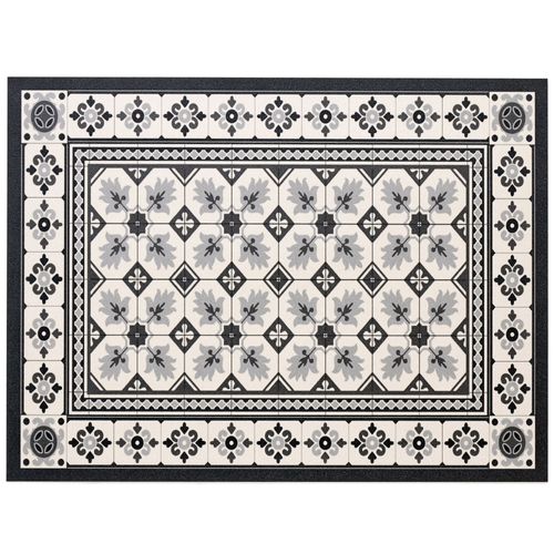 Tapis Vinyle 59x79 Gris Carbone En Synthétique