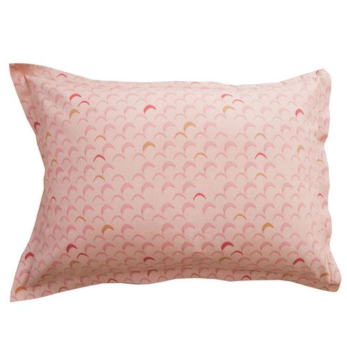 Taie Volant 50x70 Rose En Coton