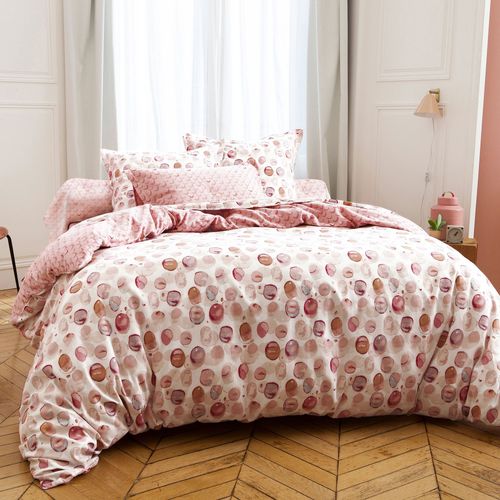 Housse De Couette 240x220 Rose En Coton
