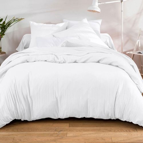 Taie Sac 50x70 Blanc En Coton