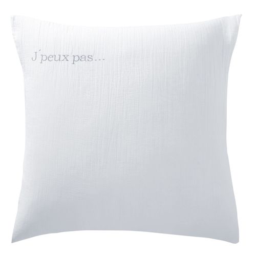 Taie Sac 50x70 Blanc En Coton