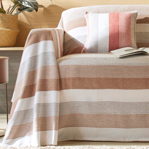 Jeté De Canapé 230x250 Beige En Coton