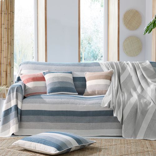 Jeté De Canapé 270x250 Gris En Coton