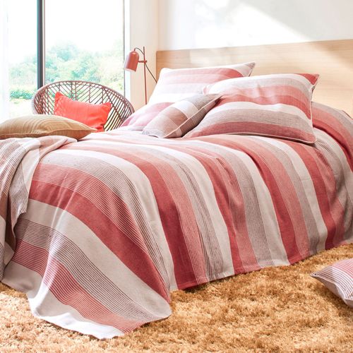 Jeté De Canapé 230x250 Orange Terracotta En Coton