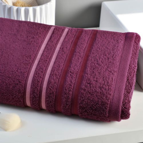 Drap De Bain 70x140 Rose Foncé En Acrylique