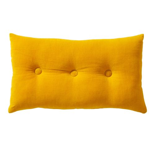 Coussin 30x30 Jaune Ocre En Coton