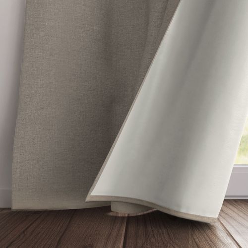 Rideau Occultant 140x260 Beige Sable En Polyester