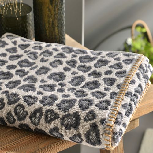 Serviette De Toilette 50x90 Gris Anthracite En Coton
