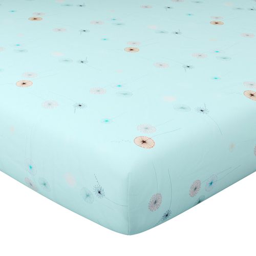 Drap-housse 90x190x28 Vert Céladon En Coton