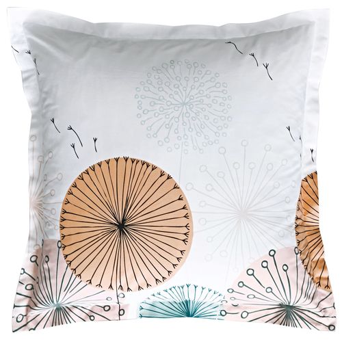 Taie Volant 63x63 Vert Céladon En Coton