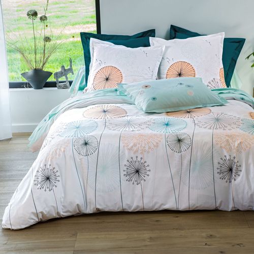 Housse De Couette 240x220 Vert Céladon En Coton