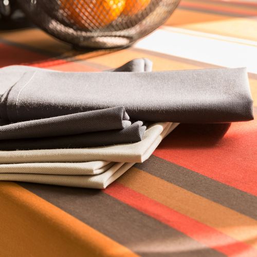 Nappe 150x200 Orange Terracotta En Coton