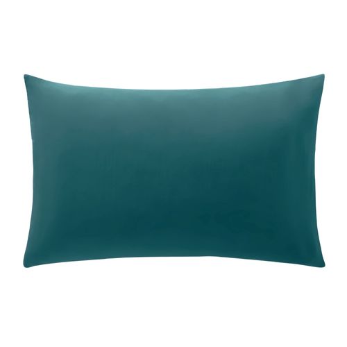 Taie Sac 63x63 Bleu Canard En Coton