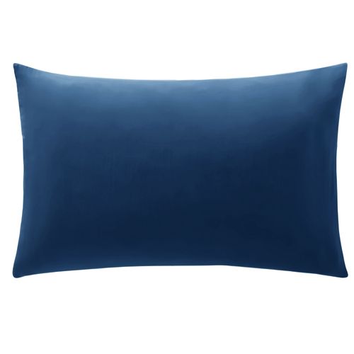Taie Sac 50x70 Bleu Marine En Coton
