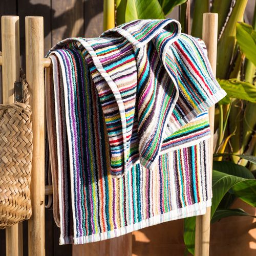Drap De Bain 100x150 Multicolore En Coton