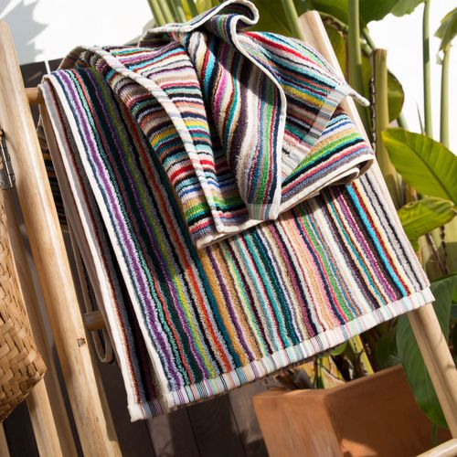 Drap De Bain 100x150 Multicolore En Coton