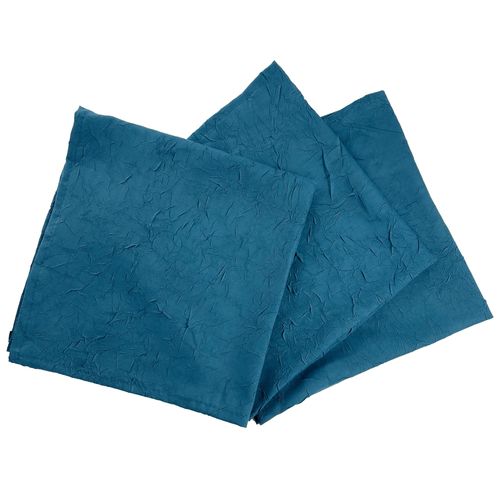 Serviette De Table 45x45 Bleu Orage En Polyester