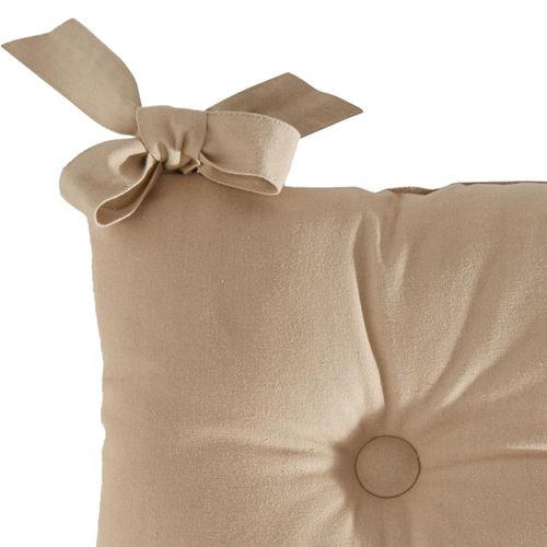 Lot de 2 Galettes 40x40 Beige En Coton