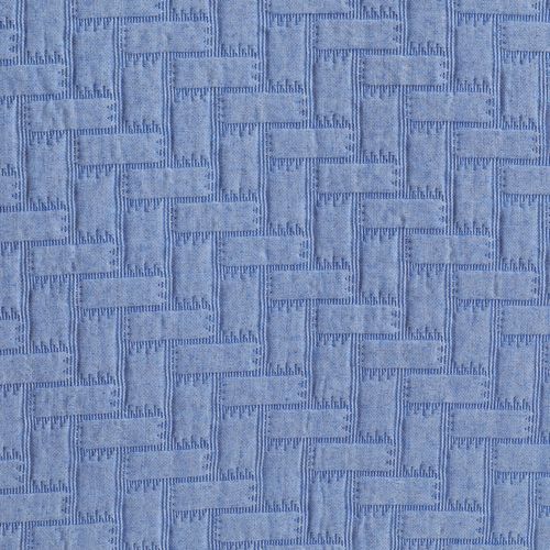 Jeté De Lit 230x250 Bleu En Coton 400 G/m²