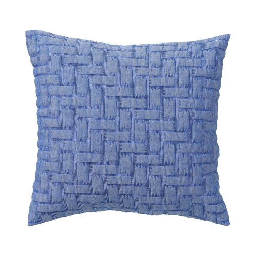 Housse De Coussin 40x40 Bleu En Coton 400 G/m²