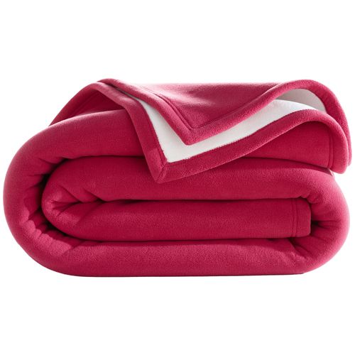 Couverture  Très Chaude 240x260 Rose Framboise En Polyester