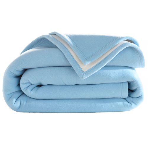 Couverture Très Chaude 240x260 Bleu Ciel En Polyester