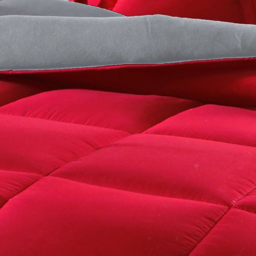 Couette Très Chaude 260x240 Rouge En Polyester