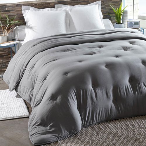 Couette Légère 200x200 Gris En Polyester