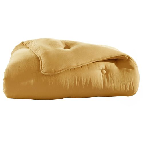 Couette Légère 140x200 Jaune Ocre En Polyester