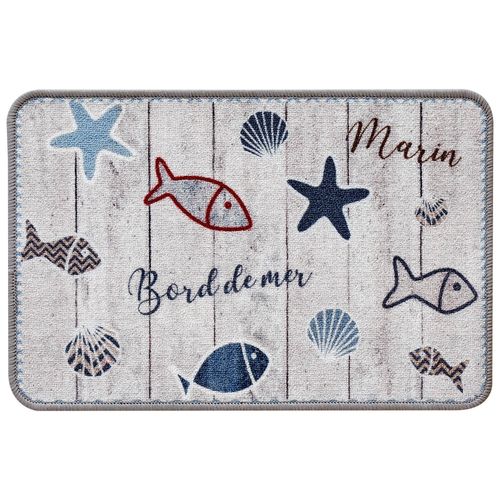 Tapis De Cuisine 40x60 Bleu En Textile