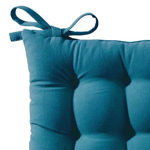 Lot de 2 Galettes 40x40 Bleu Canard En Coton